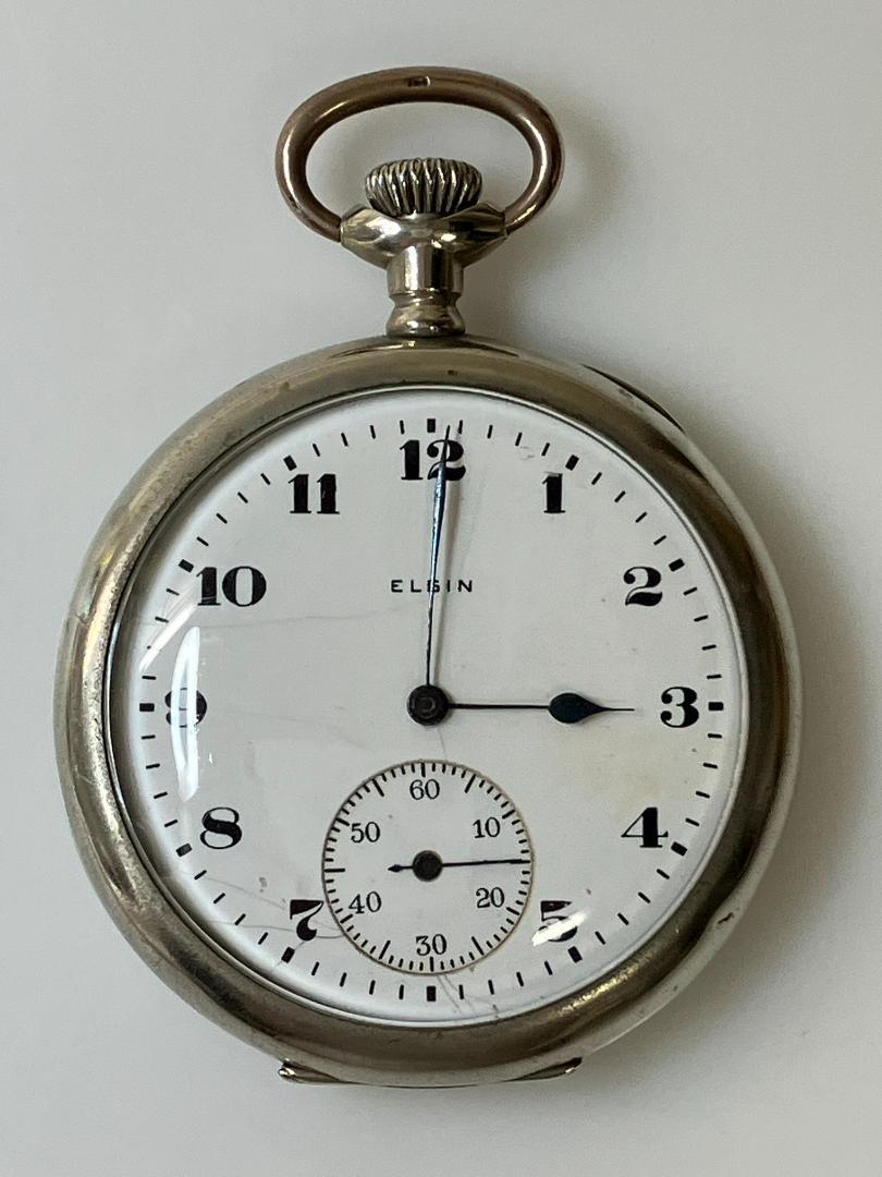 ELGIN／エルジン アンティーク（～1919年製）懐中時計 シルバー 白文字盤