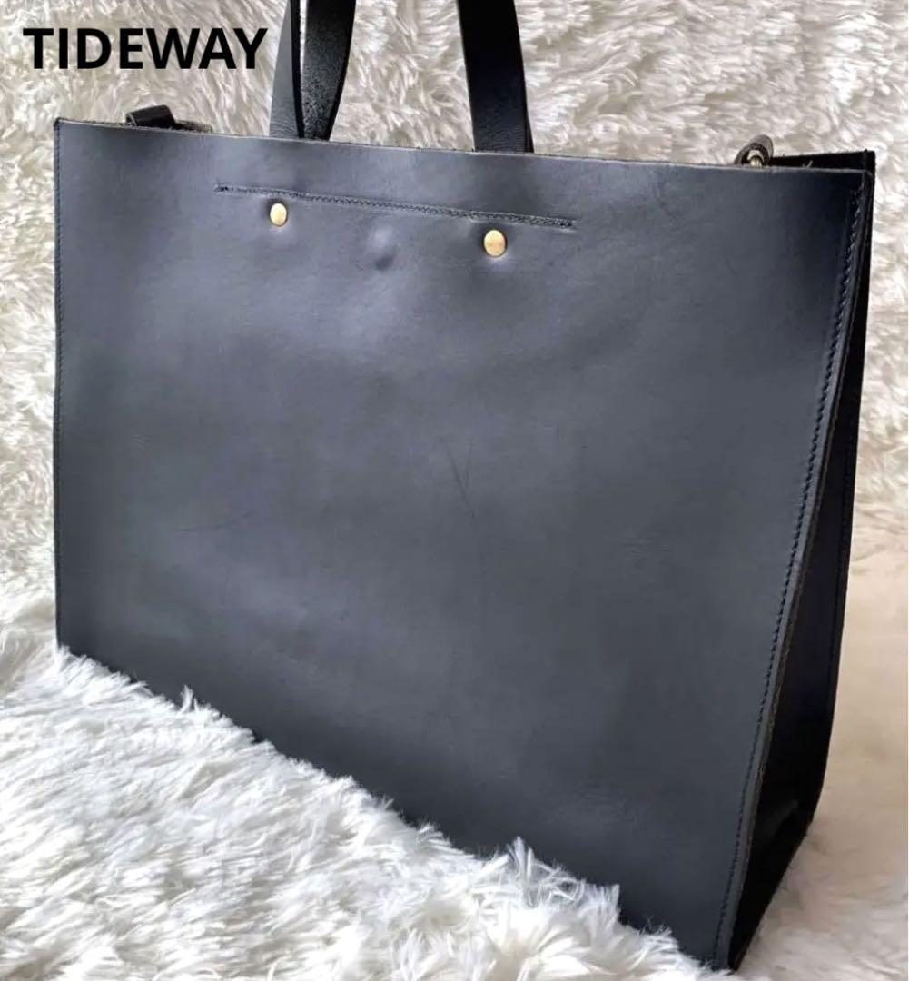 タイドウェイ　TIDEWAY 　ヌメ革　姫路レザー　トートバッグビジネスバッグ
