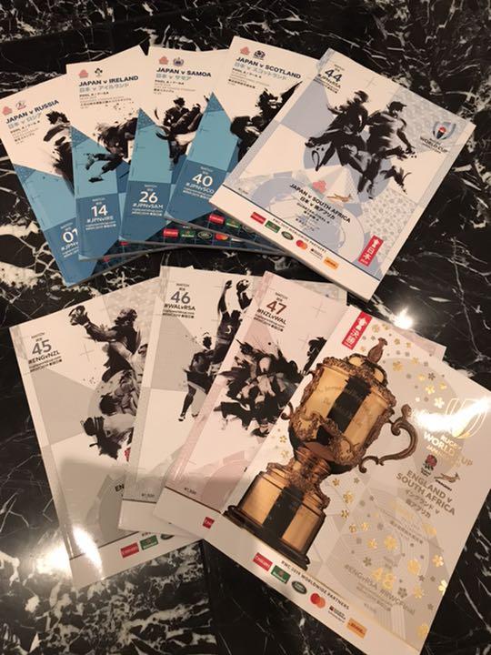 【希少】ラグビーワールドカップ  公式プログラム　9冊セット