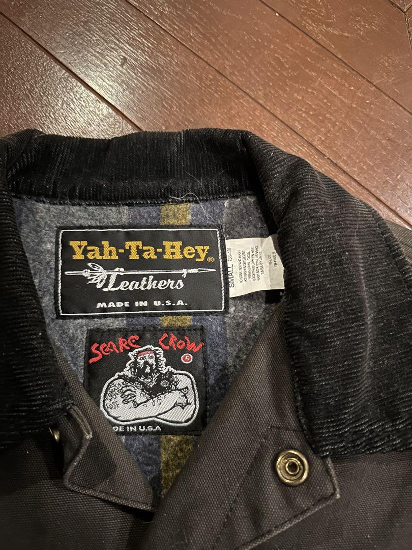 希少　Scarecrow Yah Ta Hey leatherデニムジャケット