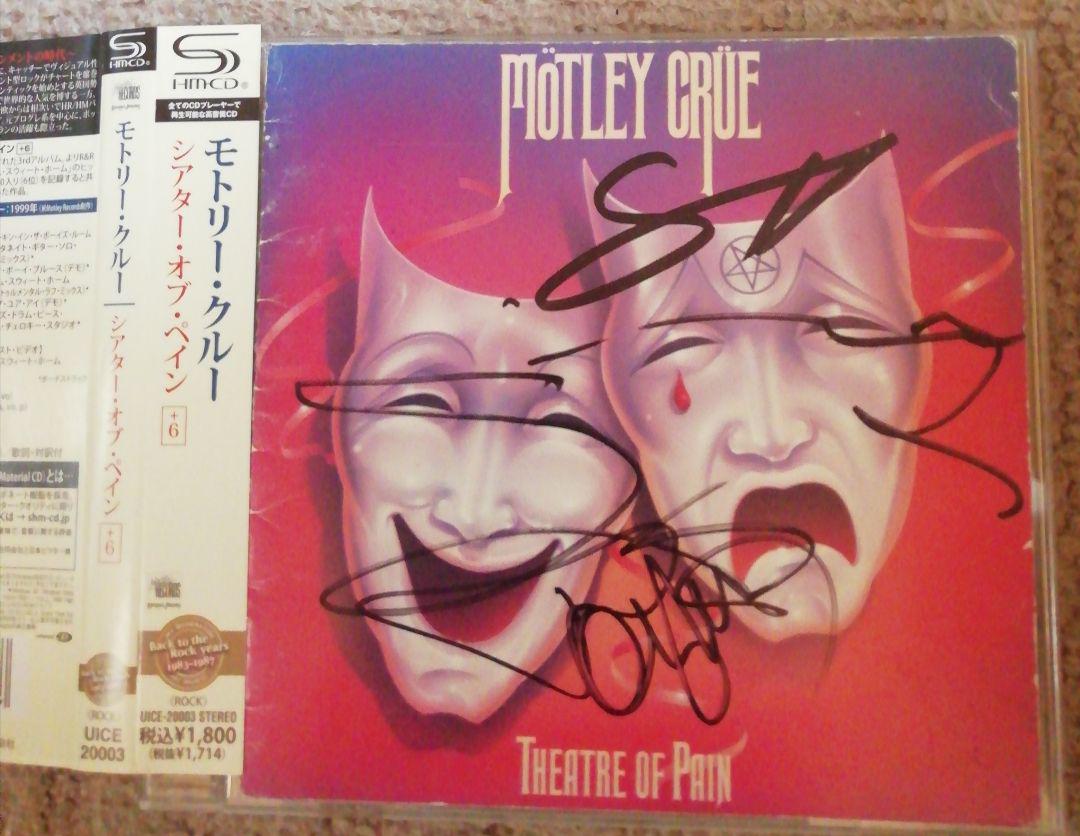 Mtley Cre モトリー・クルー MOTLEY CRUE 直筆サイン入りCD