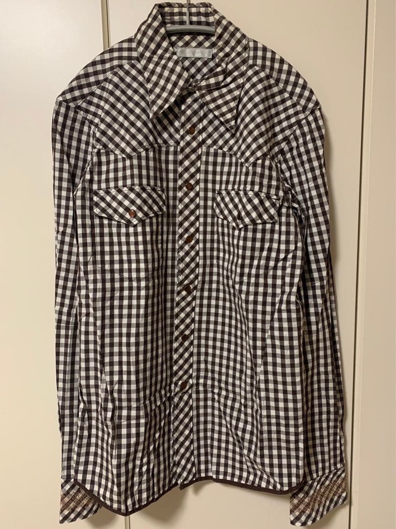 私物　キムタク着　ナンバーナイン　ジョージ期　チェック　シャツ　 同型同色