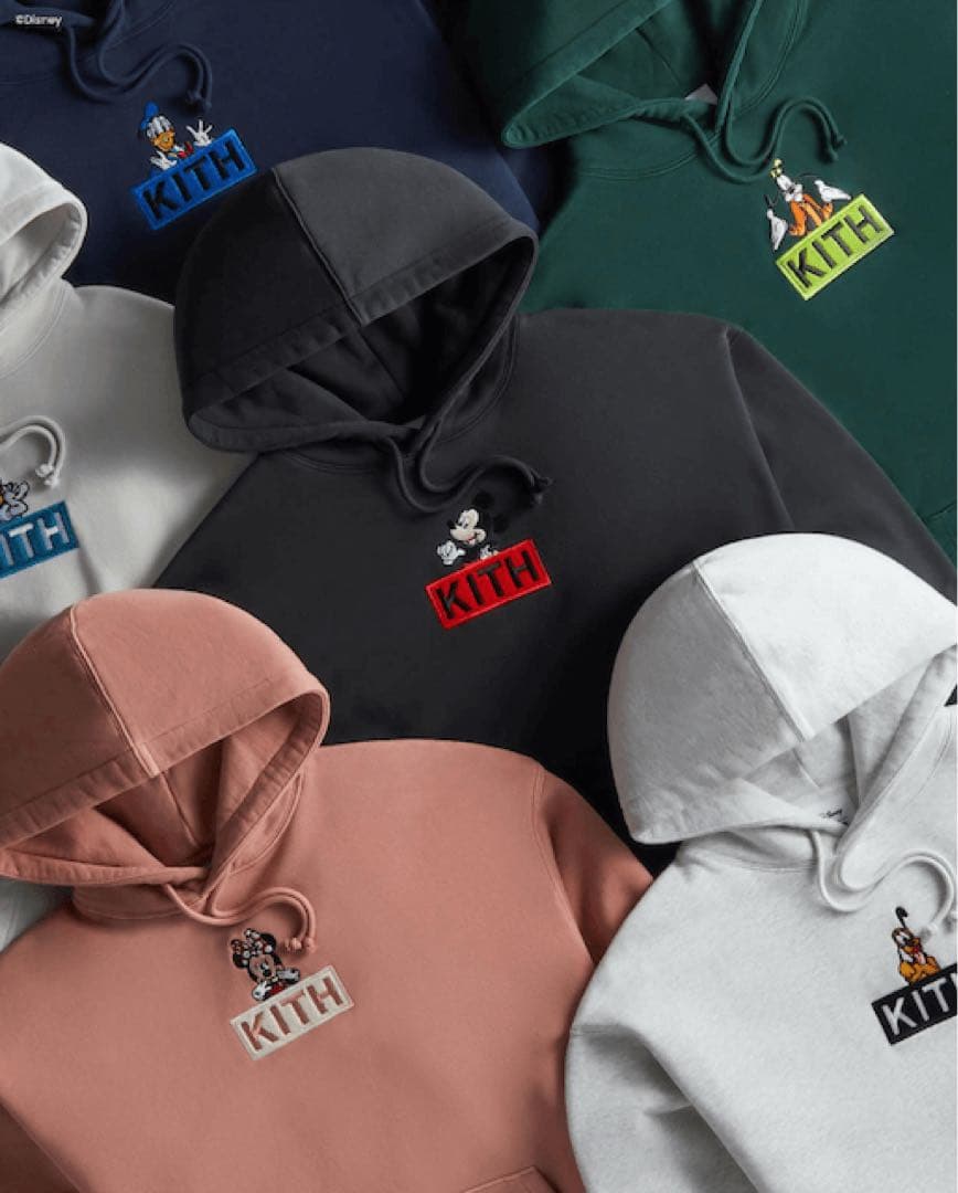 Kith × Disney Mickey Box Logo Hoodie  Ｍ