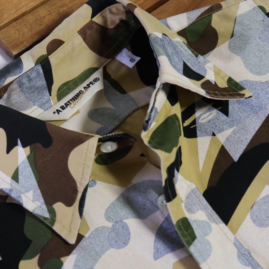 希少【a bathing ape】bapesta】シャツ 長袖シャツ/S