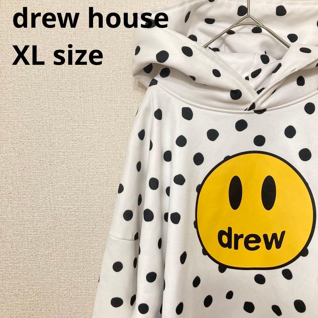 DREW HOUSE パーカー XL ドット ホワイト 切りっぱなし