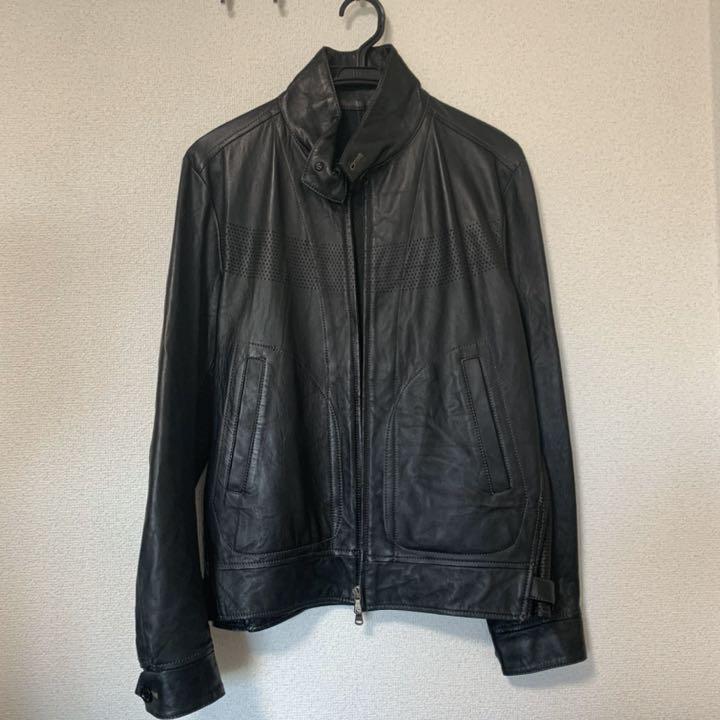 メンズビギ　ライダースジャケット レザージャケット