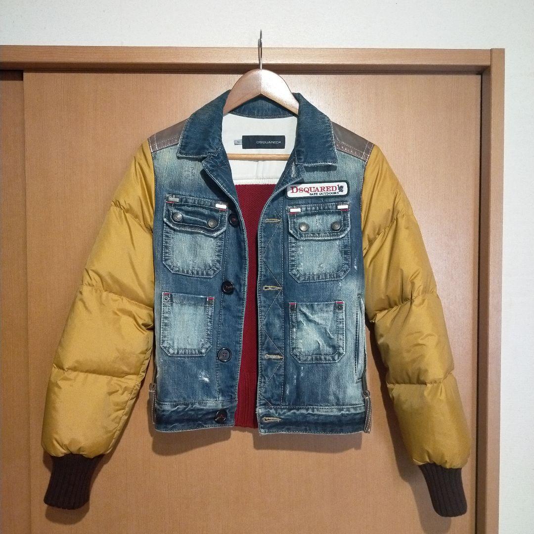 dsquared ダウン　デニムジャケット　　サイズ44