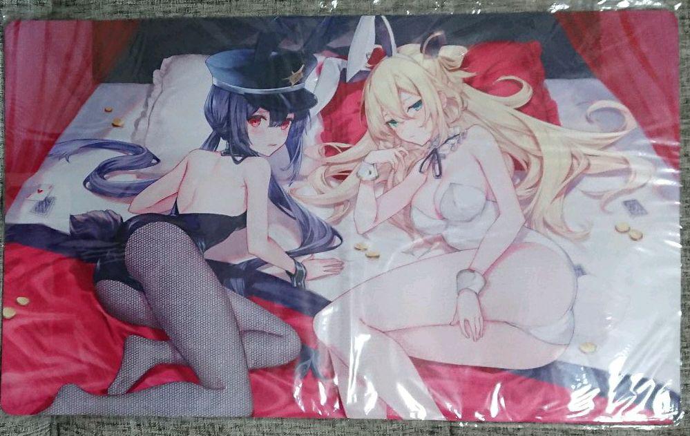 閃刀姫ロゼ&レイ プレイマット 白バニー 黒バニー 遊戯王 OGC 限定販売中