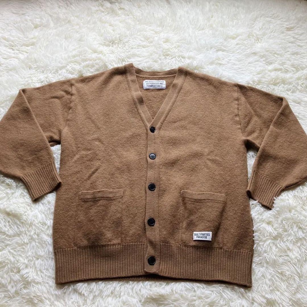 希少✨Wacko maria CLASSIC KNIT CARDIGAN 茶