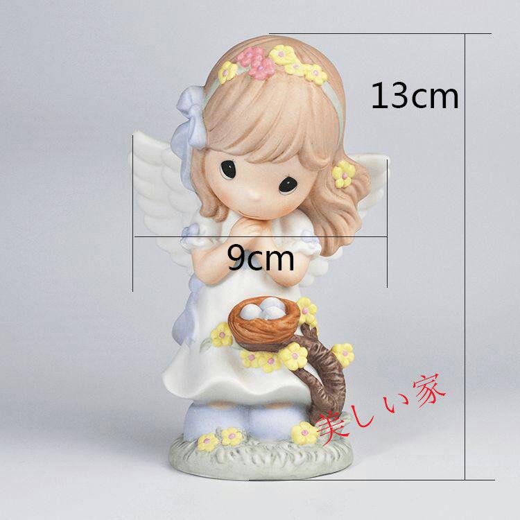 春の天使  新しい命を迎える  陶磁器  ee