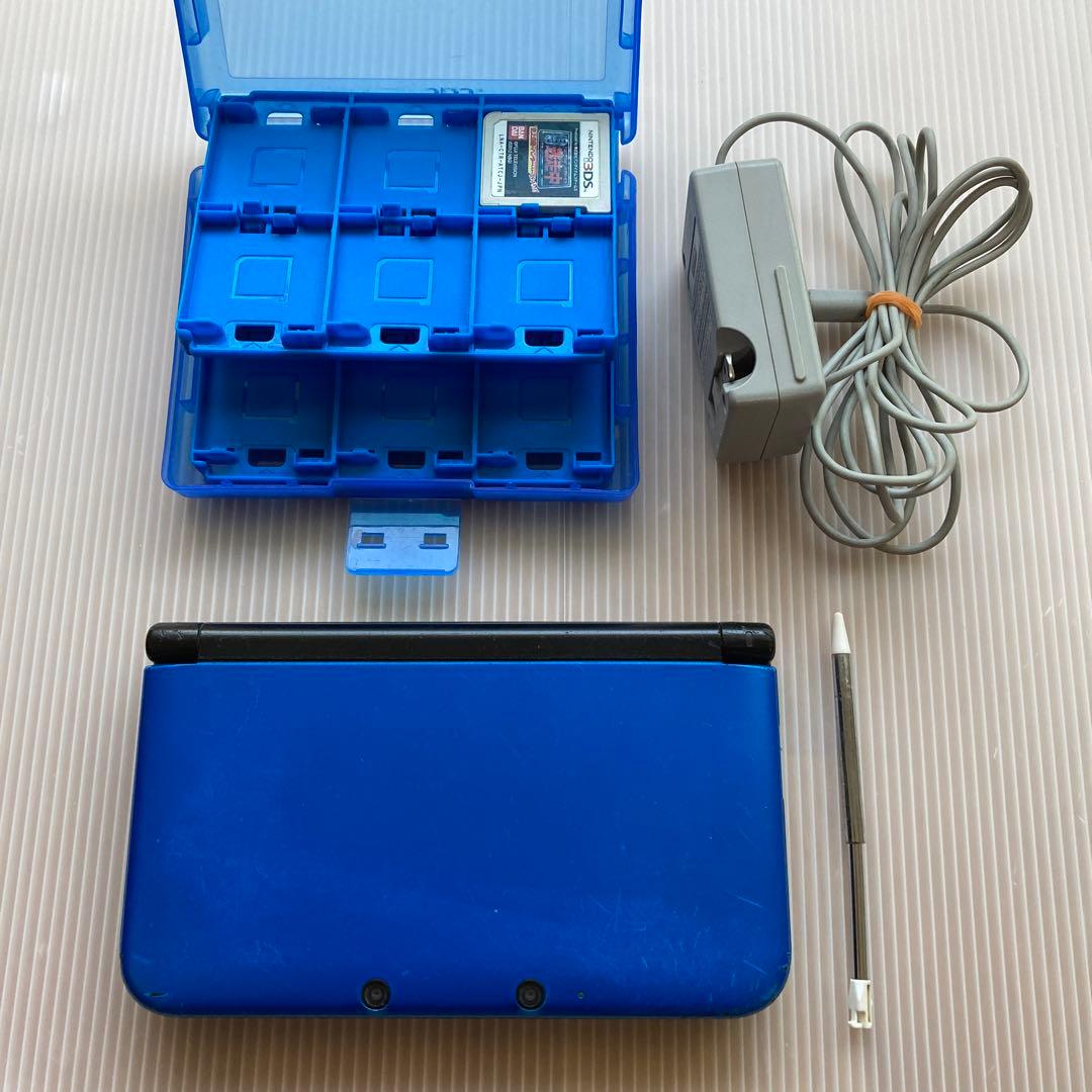 ニンテンドー3DS LL ブルー&ブラック　ソフト&ケース