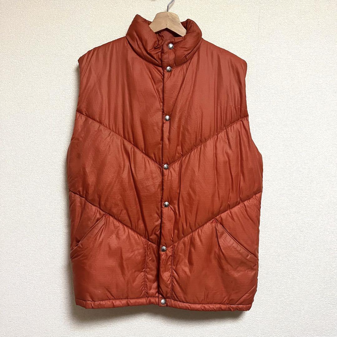 70s the north face 茶タグ　中綿ベスト