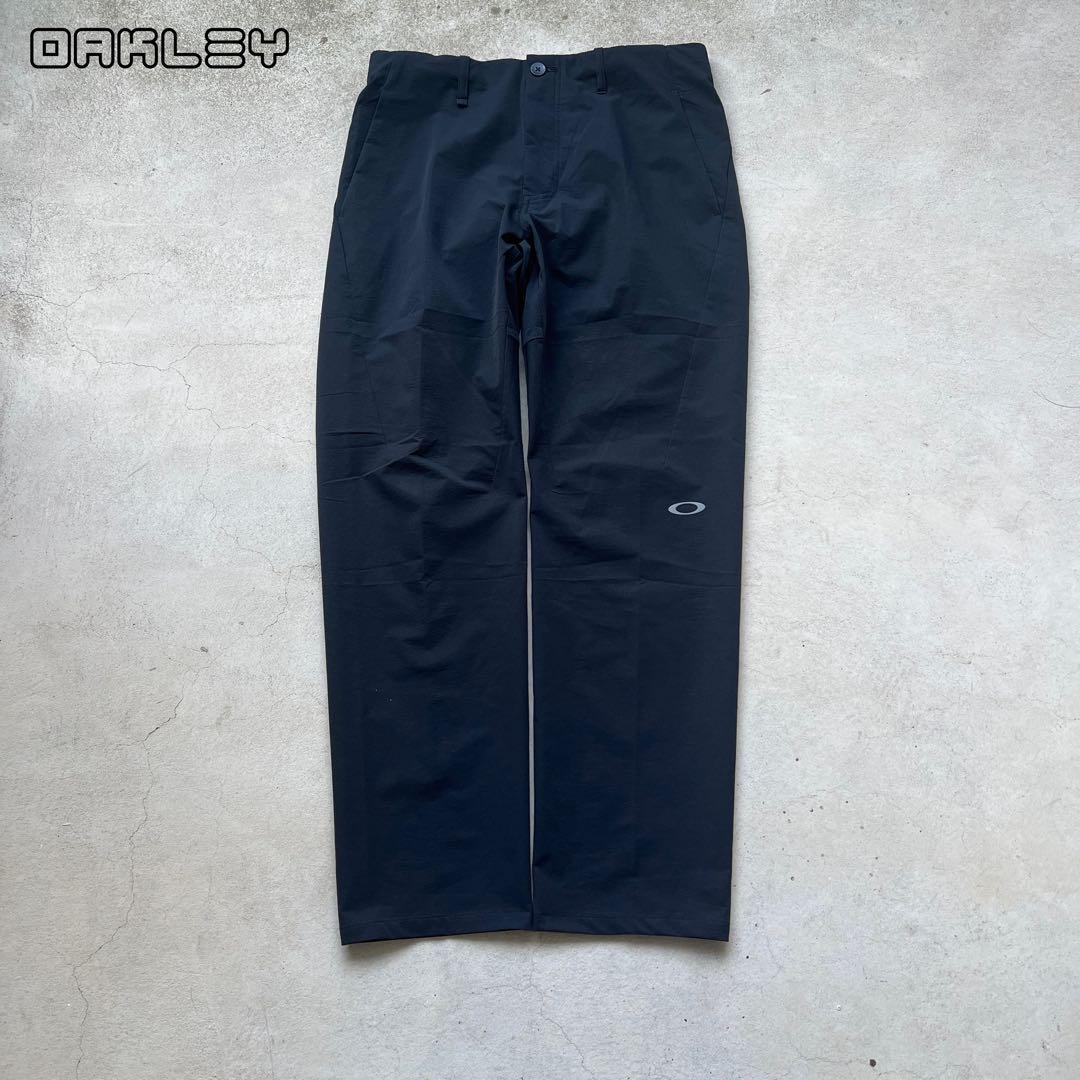 スラックス OAKLEY reflective slacks black Y2K