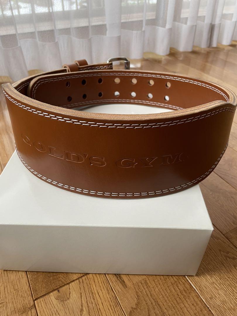 【美品】ゴールドジム  プロ　レザーベルトL