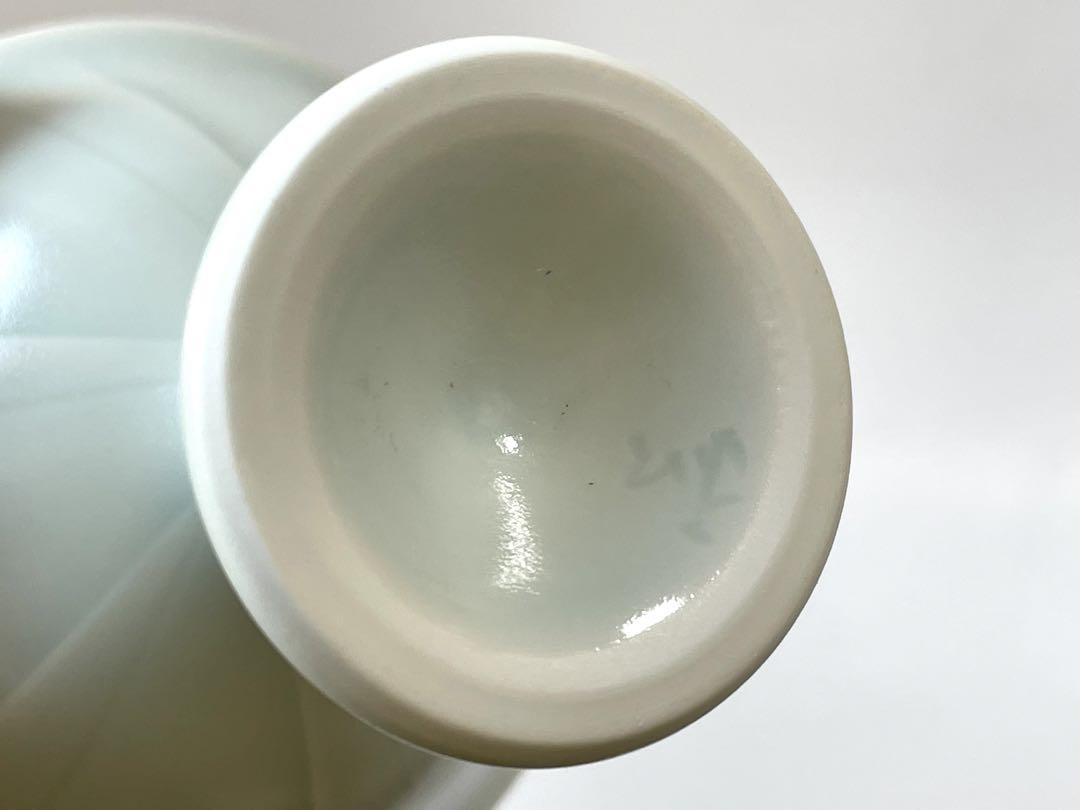 陶芸家　作家物　森和之　青白磁　高杯　馬上盃　師　前田昭博