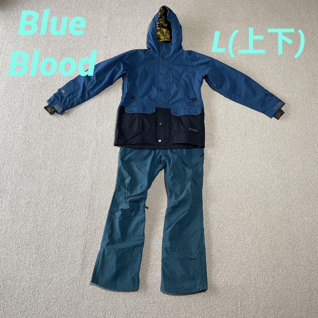 Blue Blood ウエア(上下) サイズL Blue Bloodベルト付