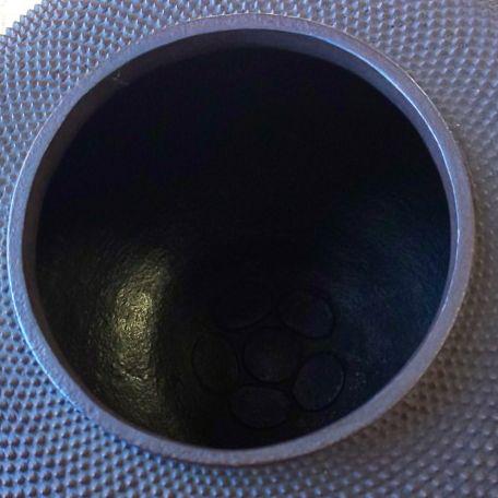 A 119         茶道      炉用 ・丸形総霰釜  ( 庄造造 )