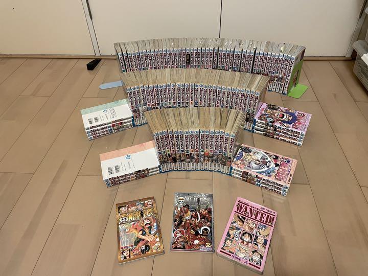 ワンピース単行本1巻から104巻の全巻とおまけ本3冊