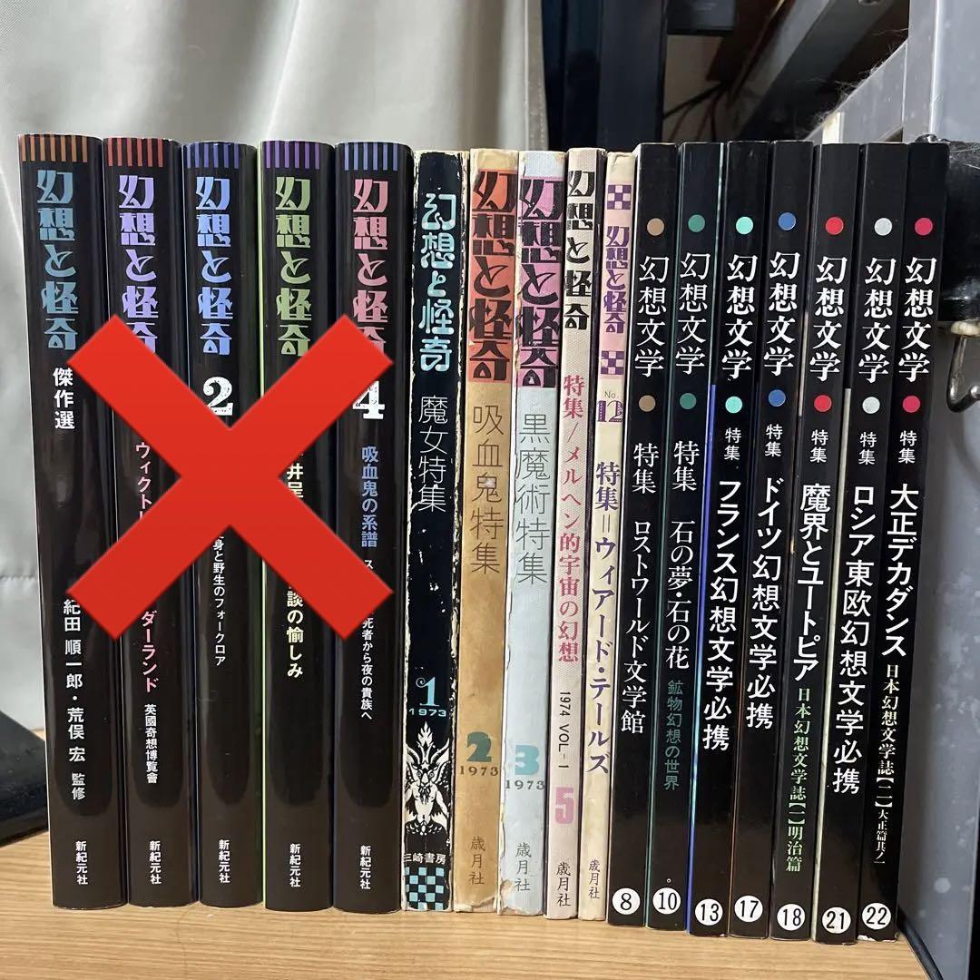 『幻想と怪奇』　『幻想文学』　怪奇幻想専門誌12冊セット　歳月社　新紀元社