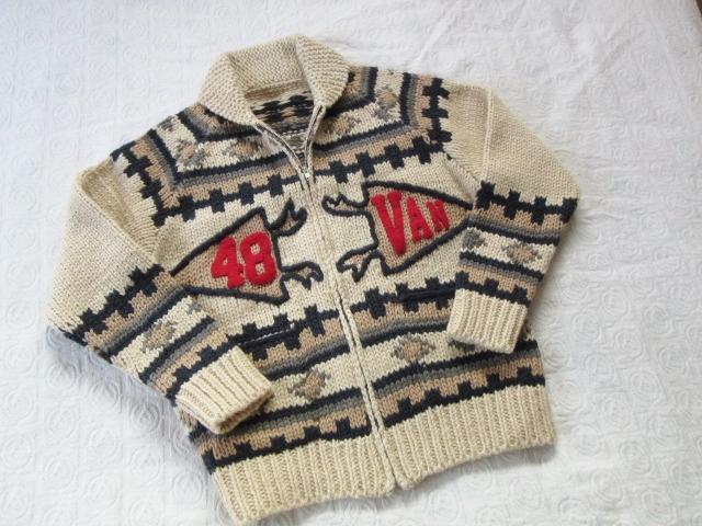 【希少・新品】VAN JACKET 　カウチンニット　L　ラムウール100％