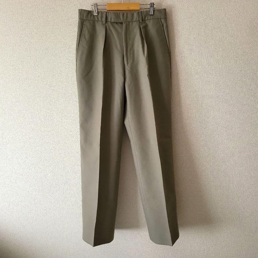 【二アニュー】フランス軍　グレー系ベージュ　ドレスパンツ