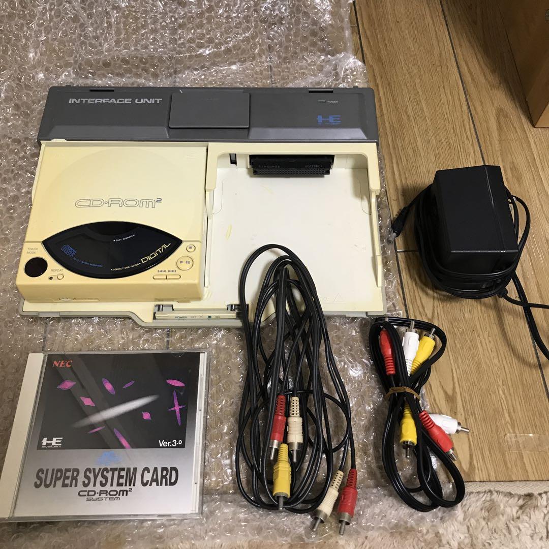 PCエンジンCD ROM2本体動作未確認と熱血高校ドッチボール部　サッカー編