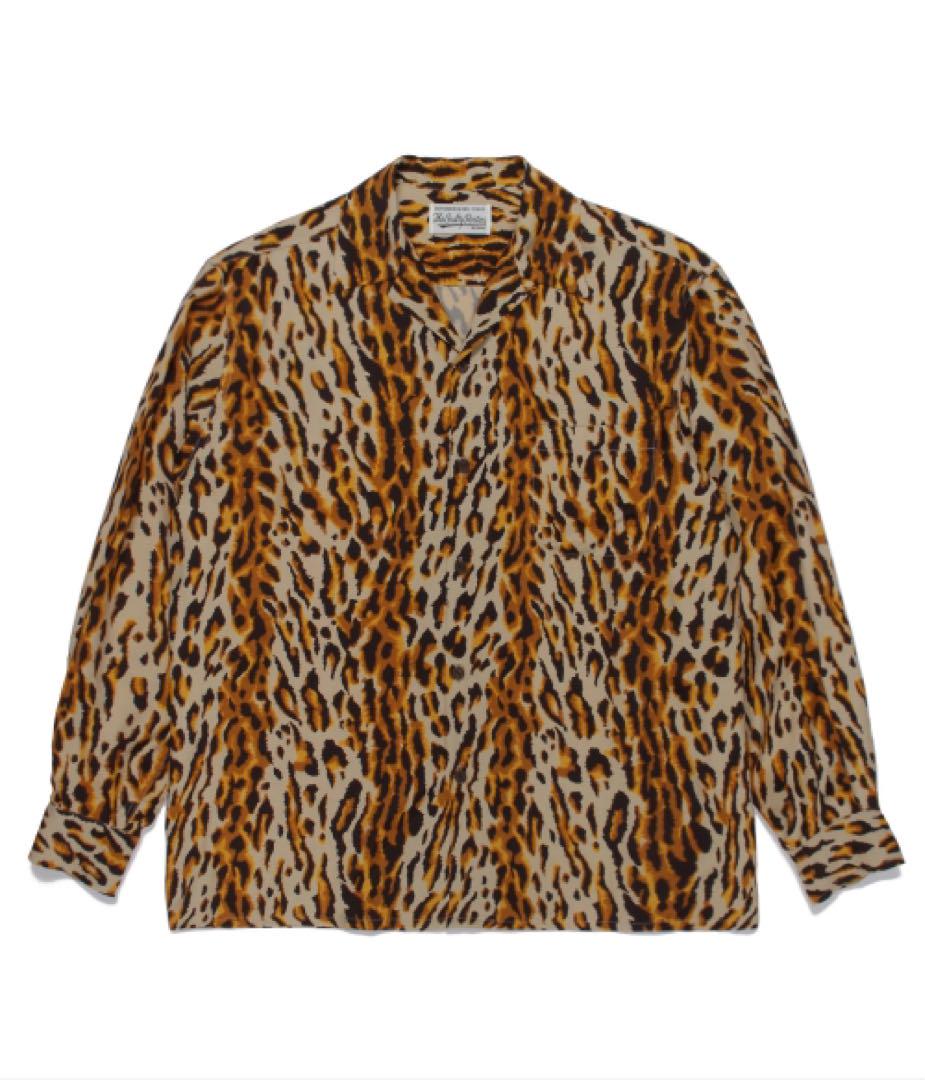シャツ wackomaria leopard Aloha shirt brown
