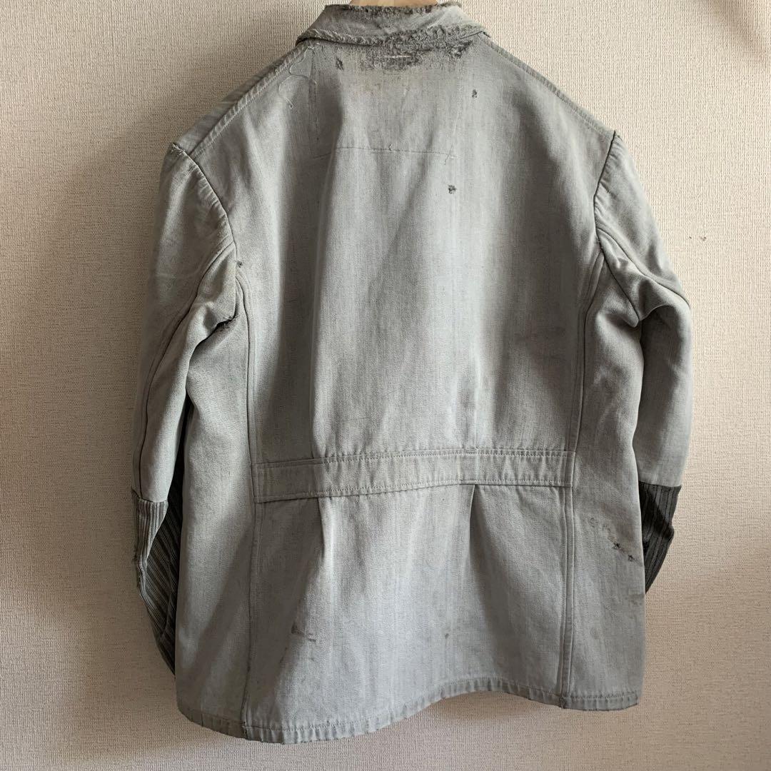 BORO 襤褸　フレンチワークジャケット　カバーオール　パッチワーク　古着
