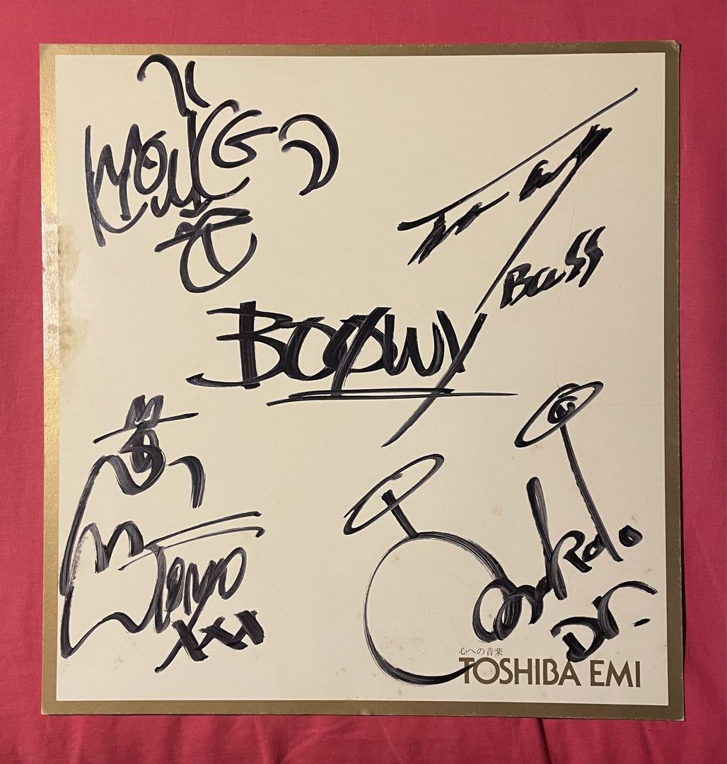 【BOOWY ボウイ サイン】