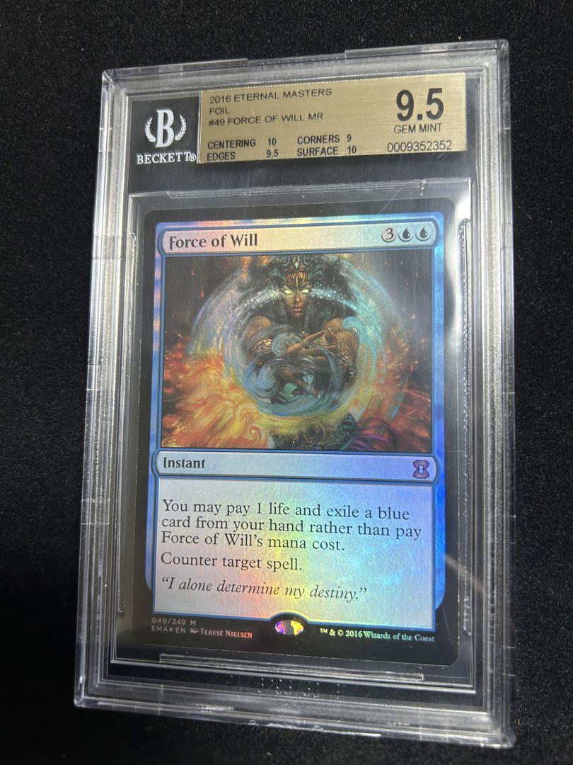 巴　MTG BGS9.5 意志の力　FOIL