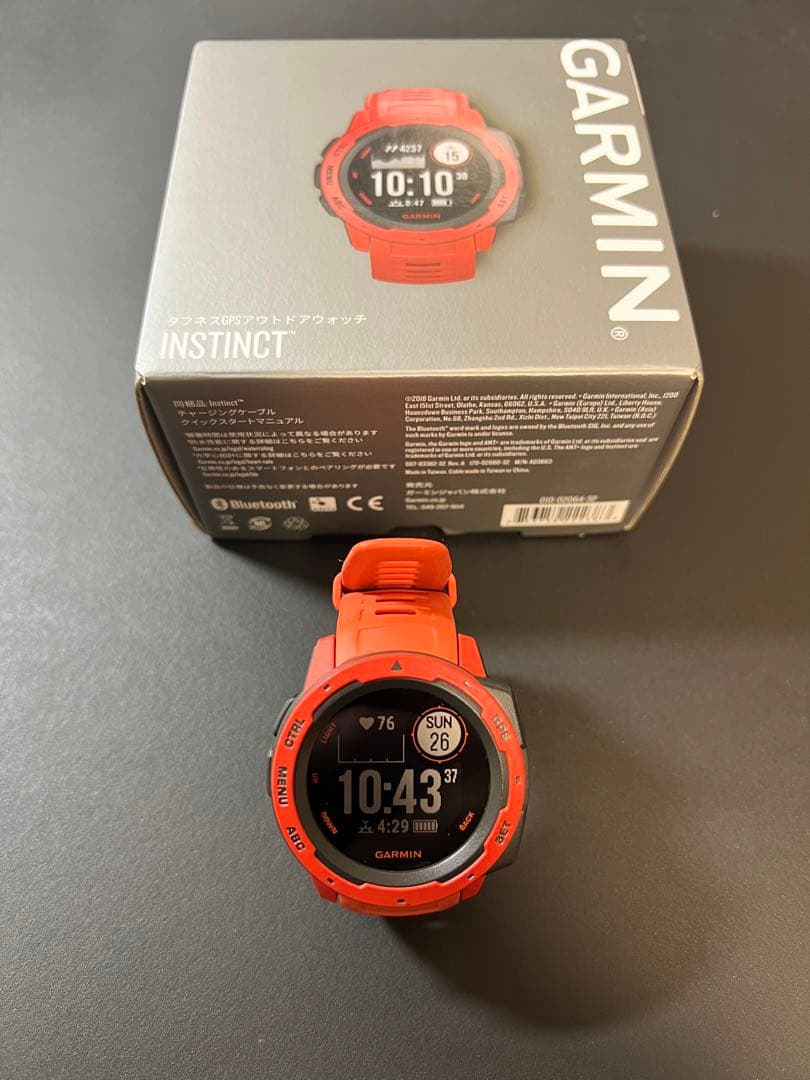 腕時計(デジタル) Garmin Instinct red