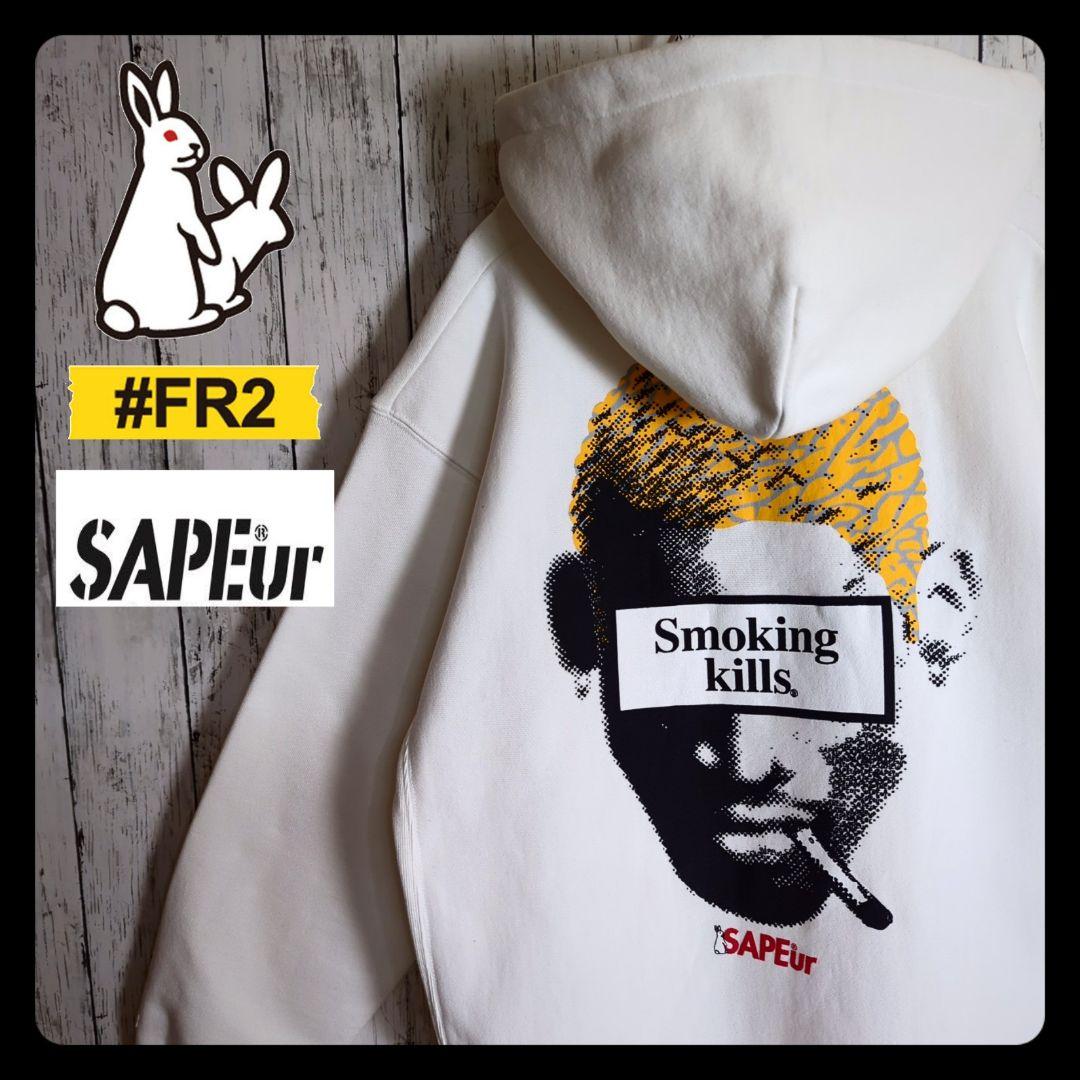 【入手困難】FR2× SAPEur サプール　限定コラボパーカー　バックプリント