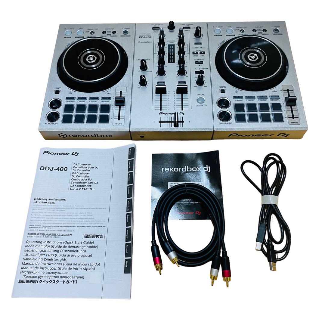 美品 Pioneer パイオニア DDJ-400S シルバー DJコントローラー