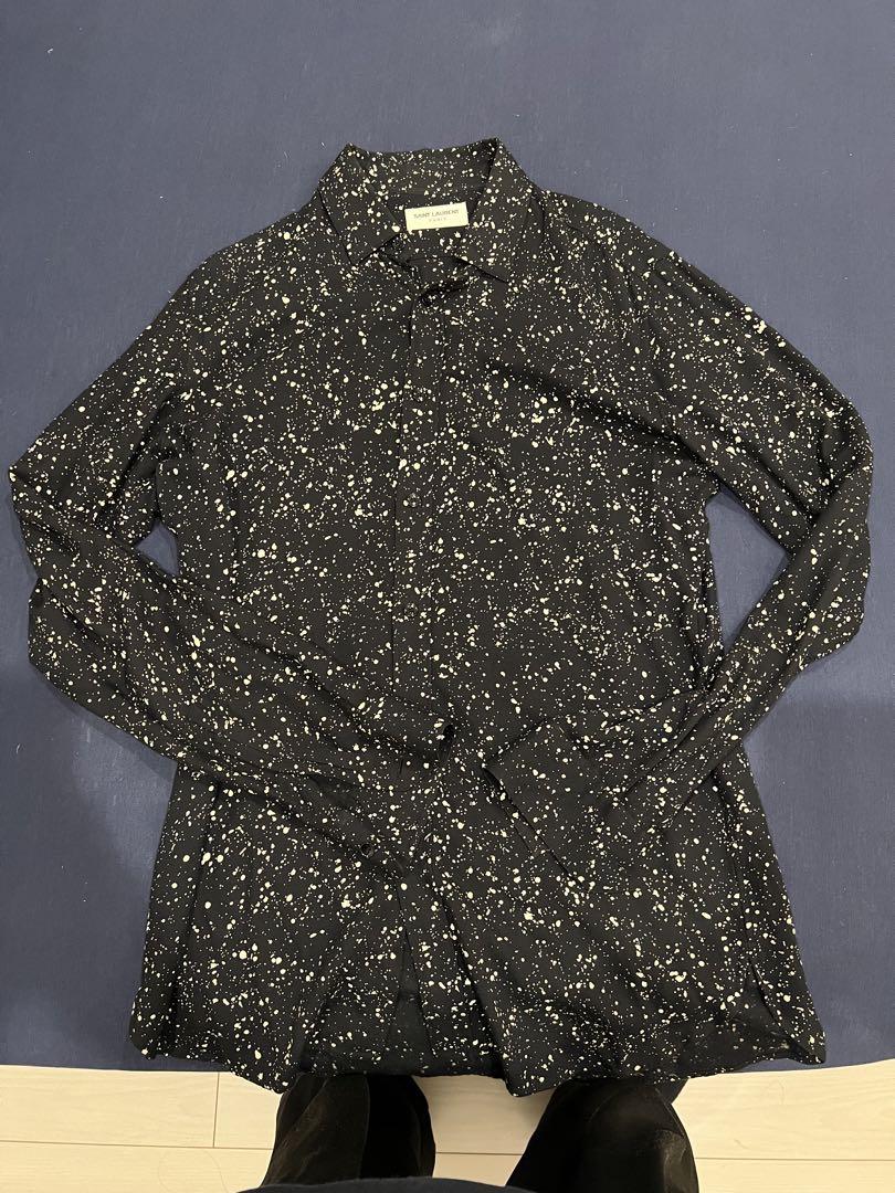 Saint Laurent サンローラン　スプラッター　シャツ