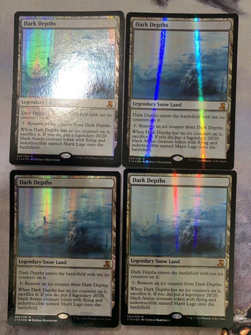 暗黒の深部　foil 英語　4枚セット