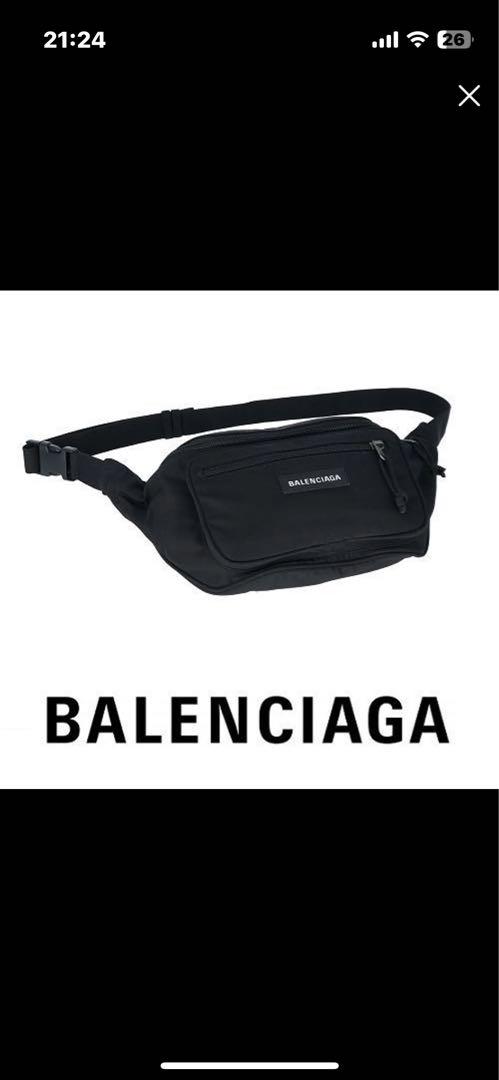 バレンシアガ　EXPLORER BELT PACK ウエストポーチ ブラック