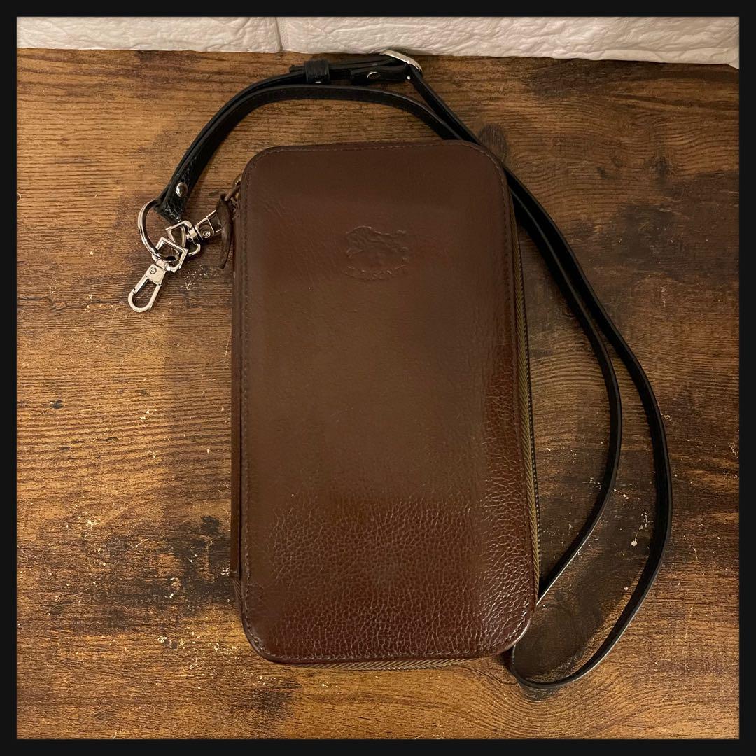 中古 美品 イルビゾンテ 長財布 ブラウン 財布
