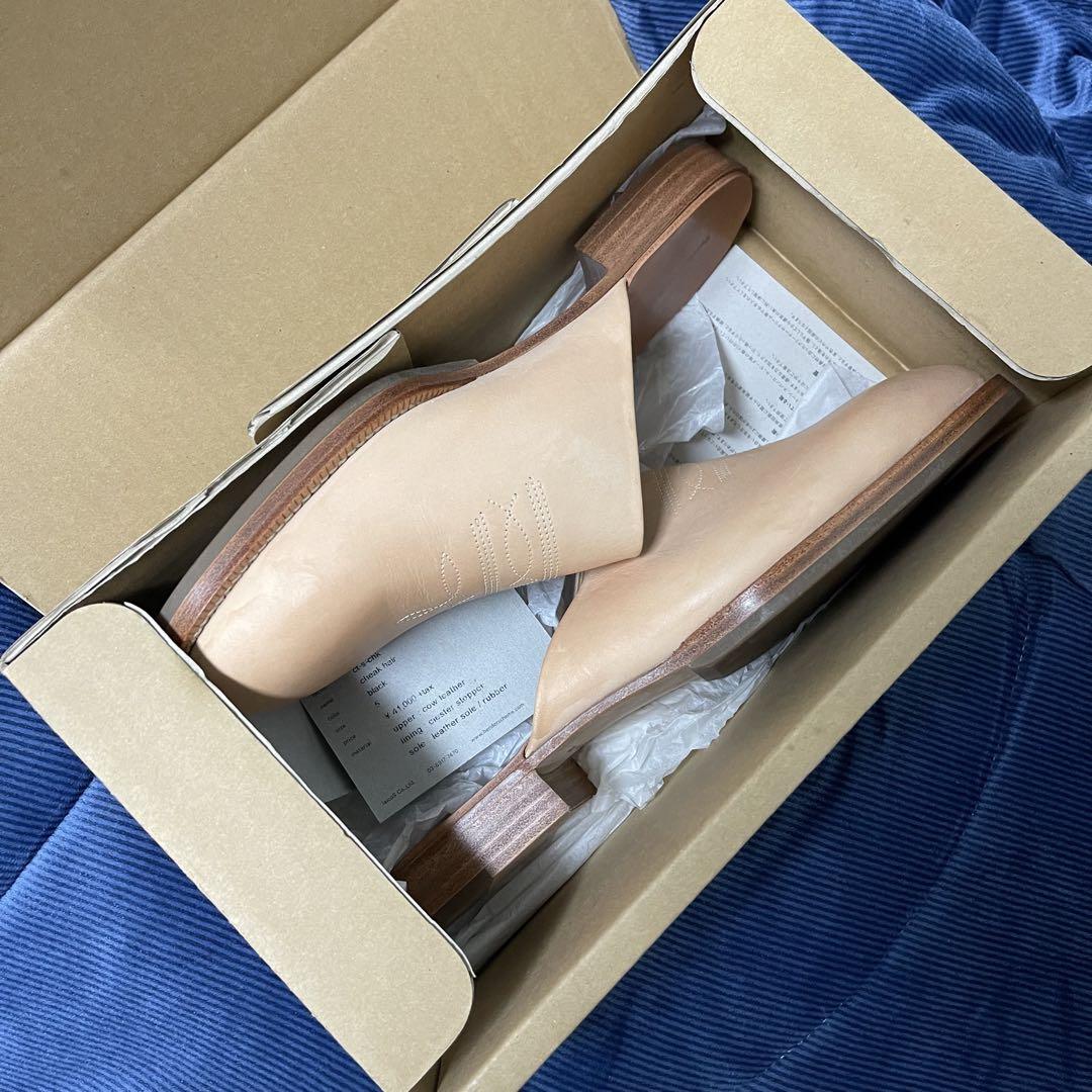 Hender Scheme エンダースキーマ check レザーサンダル