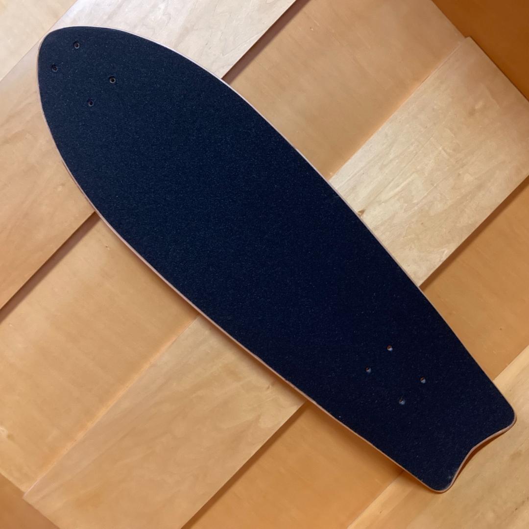 31.5インチ(80cm) セミロング フィッシュテール スケートボードデッキ